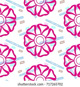 Endless abstract pattern. Background texture.  Vector illustration.