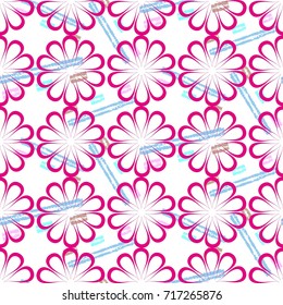 Endless abstract pattern. Background texture.  Vector illustration.