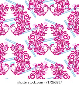 Endless abstract pattern. Background texture.  Vector illustration.