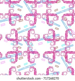 Endless abstract pattern. Background texture.  Vector illustration.