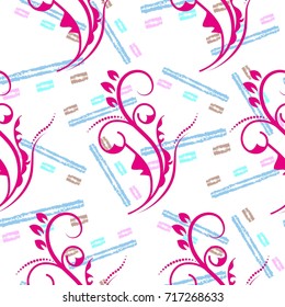 Endless abstract pattern. Background texture.  Vector illustration.