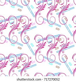 Endless abstract pattern. Background texture.  Vector illustration.
