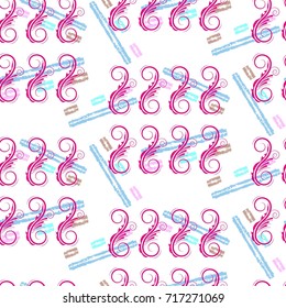 Endless abstract pattern. Background texture.  Vector illustration.