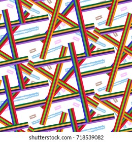 Endless abstract pattern. Background texture.  Vector illustration.