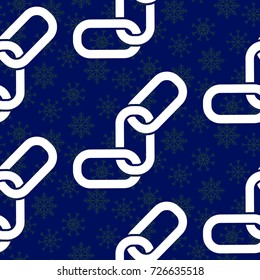 Endless abstract pattern. Background texture.  Vector illustration. Blue snowflakes.