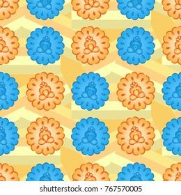 Endless abstract pattern. Background texture.  Vector illustration.