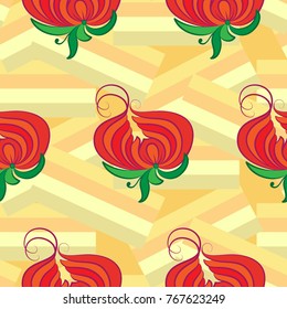 Endless abstract pattern. Background texture.  Vector illustration.