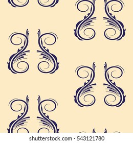 Endless abstract pattern. Vector illustration.