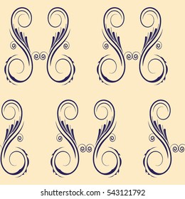 Endless abstract pattern. Vector illustration.