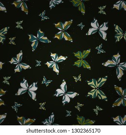 Endless. Abstract seamless pattern for boys, girls, clothes, wallpaper. Vector illustration. Seamless pattern with butterflies. Sketch, doodle, scribble.