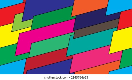 Endless Art Trapezium Colors Pattern