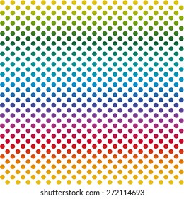 Endless background dots colorful