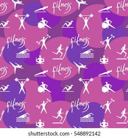 Endless background on a theme sports.