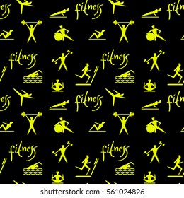 Endless background on a theme sports.