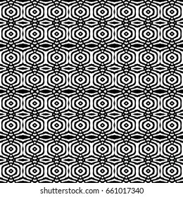 Endless black and white engraving pattern. Texture for certificate or diploma, currency and money design. Single-leaf woodcut, xylography, printmaking. Vector Illustration