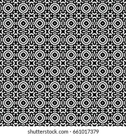 Endless black and white engraving pattern. Texture for certificate or diploma, currency and money design. Single-leaf woodcut, xylography, printmaking. Vector Illustration