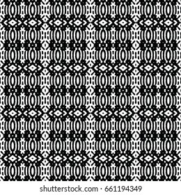 Endless black and white engraving pattern. Texture for certificate or diploma, currency and money design. Single-leaf woodcut, xylography, printmaking. Vector Illustration