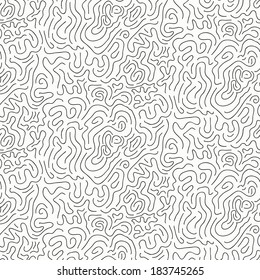 Endless black and white labyrinth background