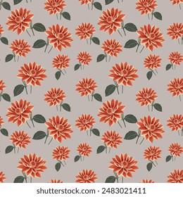 Endless Bloom Repeating Floral Pattern | vibrant seamless flower pattern, beautiful arrangement of flowers for Perfect for adding a touch of floral flair to your fabric, wallpaper or digital design