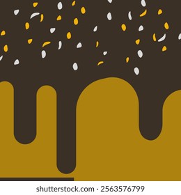 Endless chocolate streams cover cones, showcasing a perfectly blended ice cream pattern for sweet cravings.