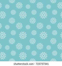 Endless Christmas Pattern. Snowflakes.