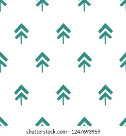 Endless Christmas Pattern with Christmas Trees