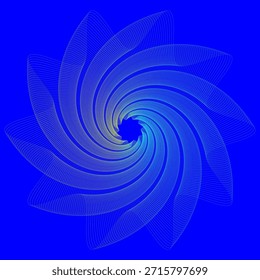 Espiral circular sin fin. Imagen Abstractas. Fondo de pantalla de Fractal en el escritorio. Obra de arte digital para el Diseño gráfico creativo.

