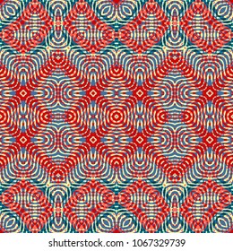 Endless color engraving pattern. Texture for certificate or diploma, currency and money design. Single-leaf woodcut, xylography, printmaking. Vector Illustration