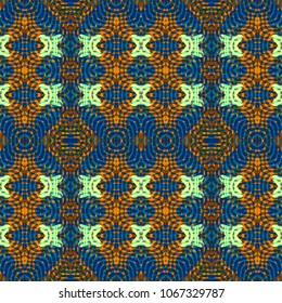 Endless color engraving pattern. Texture for certificate or diploma, currency and money design. Single-leaf woodcut, xylography, printmaking. Vector Illustration