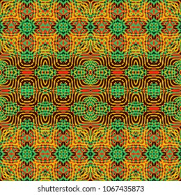 Endless color engraving pattern. Texture for certificate or diploma, currency and money design. Single-leaf woodcut, xylography, printmaking. Vector Illustration