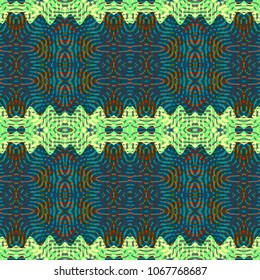 Endless color engraving pattern. Texture for certificate or diploma, currency and money design. Single-leaf woodcut, xylography, printmaking. Vector Illustration