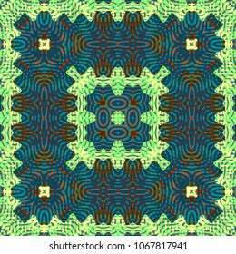 Endless color engraving pattern. Texture for certificate or diploma, currency and money design. Single-leaf woodcut, xylography, printmaking. Vector Illustration
