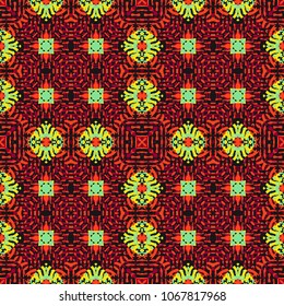 Endless color engraving pattern. Texture for certificate or diploma, currency and money design. Single-leaf woodcut, xylography, printmaking. Vector Illustration