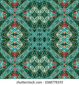 Endless color engraving pattern. Texture for certificate or diploma, currency and money design. Single-leaf woodcut, xylography, printmaking. Vector Illustration