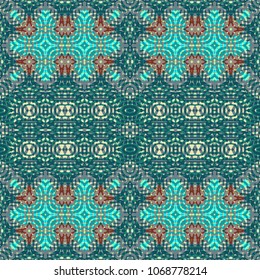 Endless color engraving pattern. Texture for certificate or diploma, currency and money design. Single-leaf woodcut, xylography, printmaking. Vector Illustration