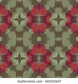 Endless color engraving pattern. Texture for certificate or diploma, currency and money design. Single-leaf woodcut, xylography, printmaking. Vector Illustration