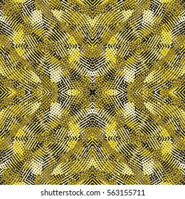 Endless color engraving pattern. Texture for certificate or diploma, currency and money design. Single-leaf woodcut, xylography, printmaking. Vector Illustration