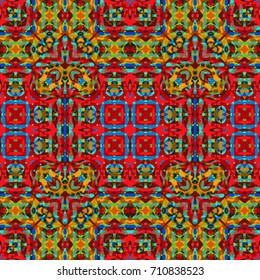 Endless color engraving pattern. Texture for certificate or diploma, currency and money design. Single-leaf woodcut, xylography, printmaking. Vector Illustration