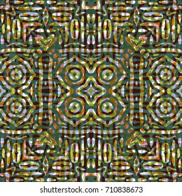 Endless color engraving pattern. Texture for certificate or diploma, currency and money design. Single-leaf woodcut, xylography, printmaking. Vector Illustration