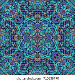 Endless color engraving pattern. Texture for certificate or diploma, currency and money design. Single-leaf woodcut, xylography, printmaking. Vector Illustration