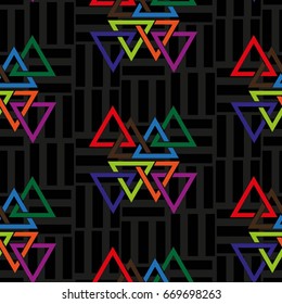 Endless colorful abstract pattern. Background texture.  Vector illustration.