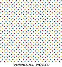 Endless colorful background points