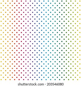 Endless colorful background points