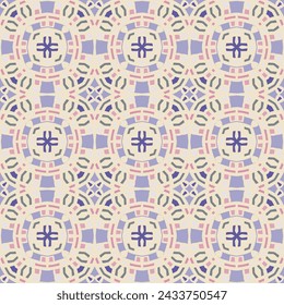 Infinito patrón colorido beige rosa violeta azul amarillo para fondos de pantalla, diseño y fondos, vector patrón sin fisuras.