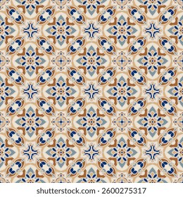 Endless colorful pattern in white gray orange blue for wallpapers, design and backgrounds, vector seamless pattern.