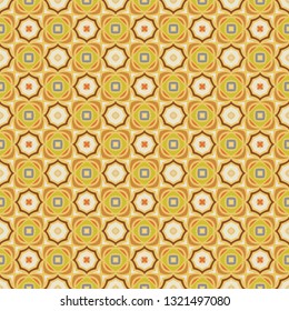 Endless colorful seamless pattern in yellow for wallpapers, design and backgrounds