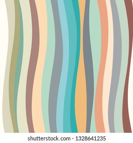 Endless corrugated lines. Colorful vector background. Twisted seamless pattern.