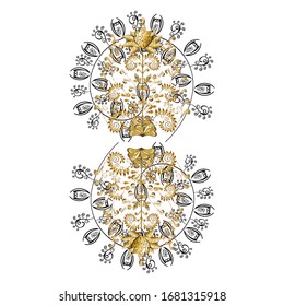 Un adorno de rizo sin fin. Se puede utilizar para tarjetas de felicitación, invitaciones de boda, logotipo, impresión en tela. Esbozar patrón de giro. Esbozo, garabatos, garabatos en colores blanco y negro. De estilo sencillo. Vector.