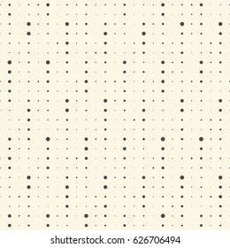 Endless Dots Pattern. Minimal Spots Background. Regular Geometric Texture