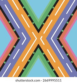 Endless edge infinite pattern vector design